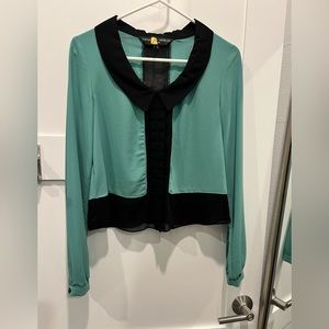 Twinkle By Wenlan green blouse - worn just once!